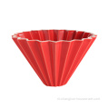 Koffiefilter kopje keramische druppelaar Origami vorm